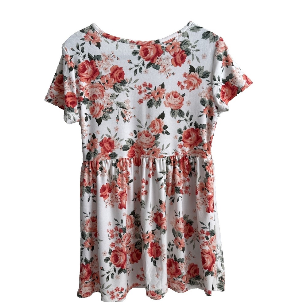 Bobbie Brooks Floral Smocked Babydoll Top S Fairy Feminine Boho Cottagecore - Picture 3 of 10